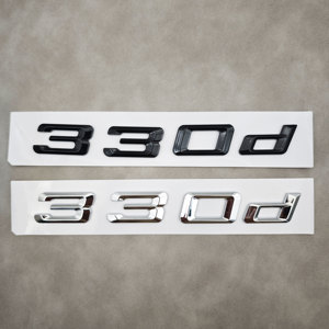 Emblema 3D ABS Cromado Negro <span class=keywords><strong>320d</strong></span> 320i 330i 330d para Maletero Trasero de Coche, Adhesivo con Número y Logotipo para <span class=keywords><strong>BMW</strong></span> E39 <span class=keywords><strong>E46</strong></span> E90 F30, <span class=keywords><strong>Accesorios</strong></span> - Product Image 3