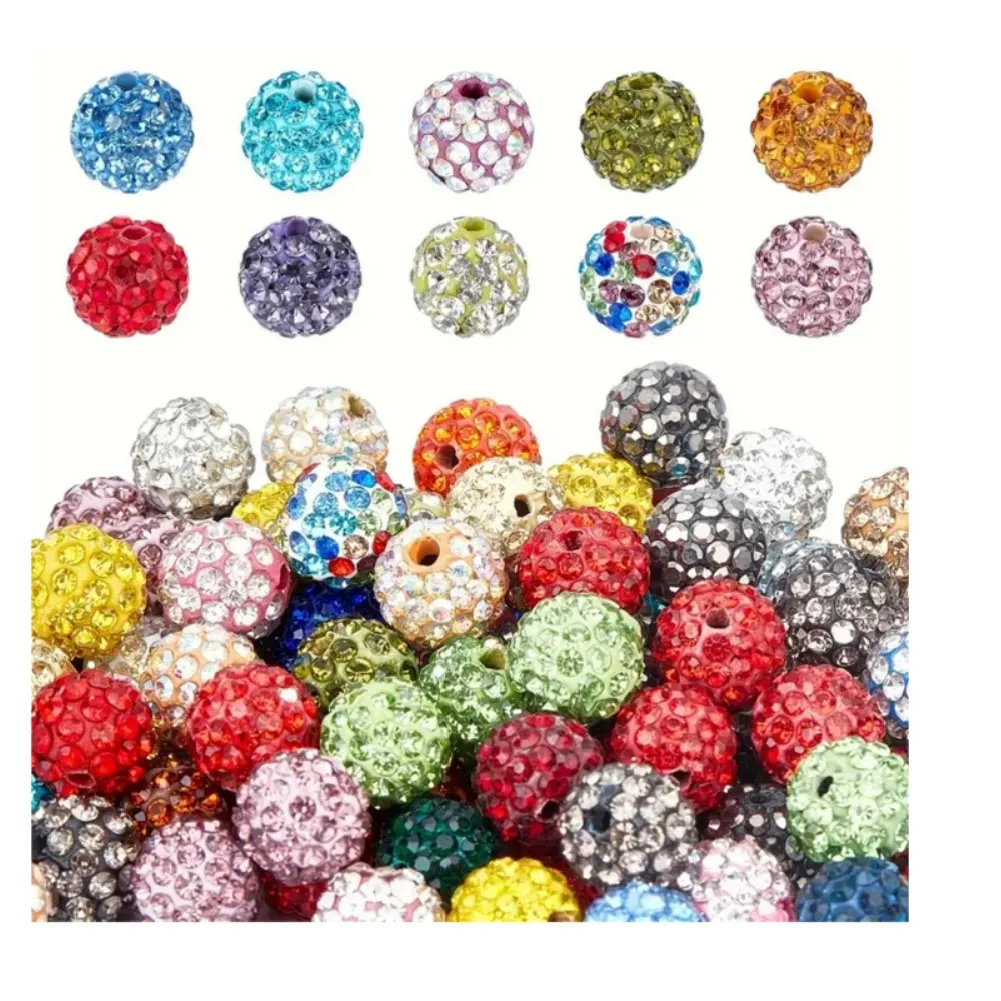 100 pezzi Rawmand 4mm perline di strass di argilla per la creazione di gioielli in cristallo sfera da discoteca perline di diamanti di fantasia penne perline