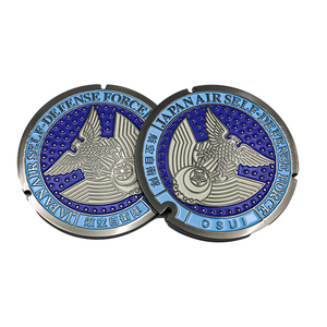 Customized Zinc Alloy Soft Enamel Scenic Landmark Souvenir Team Anniversary Gift Coasters for Tea <b>Cup</b> Drinks Gift - Product Image 3