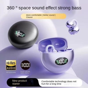 Auriculares Inalámbricos de Clip Abierto para la Oreja, Auriculares Estéreo HiFi con Pantalla Digital, Auriculares con Reducción de Ruido ENC - Product Image 4