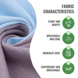 Nouveauté Tissu jersey élastique en rayonne avec élasthanne Matière douce et durable pour vêtements - Product Image 2