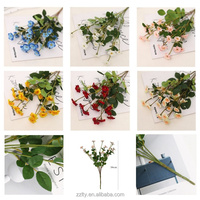 ZZLTY Vente en gros de petites roses artificielles grimpantes pour la décoration florale de mariage, de la maison et du salon