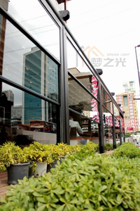 Usine chinoise offre cadre en aluminium automatique extérieur café et magasin guillotine fenêtre coulissante - Product Image 6