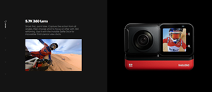 Nueva Cámara Insta360 <span class=keywords><strong>ONE</strong></span> <span class=keywords><strong>RS</strong></span> Edición <span class=keywords><strong>360</strong></span> de <span class=keywords><strong>1</strong></span> Pulgada, Cámara de Acción Dual Resistente al Agua - Product Image 4