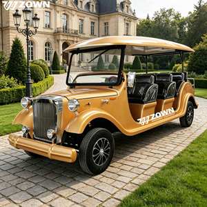 Factory Wholesale Retro Classic Electric <b>Car</b> Low Speed Four Wheel Tour Vehicle Custom Paint Silent Running for Scenic Park - Product Image 1