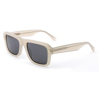 Lunettes de soleil personnalisées en acétate polarisées tendance pour la conduite avec logo de luxe Lunettes de soleil de créateur pour homme Rectangle Tortoisesheet Lunettes pour femmes