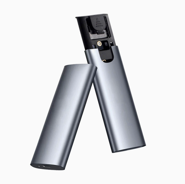 M2 External SSD Enclosure Dual Protocol NVMe NGFF Compatible High Speed USB C Portable Aluminum Case Tool Free Design