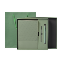 Ensemble de carnets de notes personnalisés pour cadeaux d'affaires, en cuir PU, boîte cadeau multicolore, pour réunions de bureau, usine