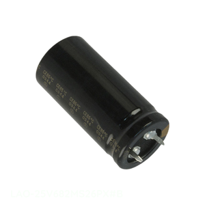 Condensador de Canal de Fabricante 6800 uF de Orificio Pasante LAO-25V682MS26PX # Condensador B CAP ALUM 6800UF 20% 25V SNAP TH - Product Image 1