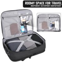 Sacoche tactique pour ordinateur portable résistante à l'eau, sac de voyage messager approuvé par les compagnies aériennes avec sangles MOLLE