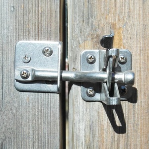 <span class=keywords><strong>Loquet</strong></span> de portail à gravité réglable plaqué noir OUROOM SS304 pour clôture en bois et vinyle - Product Image 4