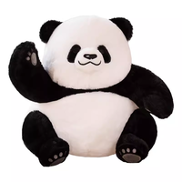 2023 célèbre chinois bébé panda en peluche animal jouet doux fourrure poupée personnalisé en peluche mignon panda décorer porte-clés