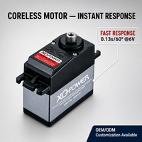 Servomoteur RC 20 kg à engrenages en titane, sans noyau, étanche, numérique, à couple élevé, pour robot, XQ-POWER XQ-S4020D, direct usine, 6,0 V