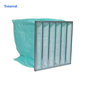 Air Conditioning HVAC Systems Ventilation Filter F6 Synthetic Fiber Pocket Air Filter Bag Filter