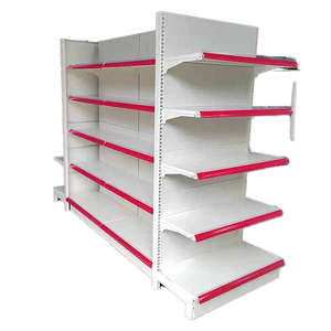 Usine Mur Gondole Estantes Metalicas Étagères Gondoles <span class=keywords><strong>Para</strong></span> Supermercados Supermarché Épiceries Équipement Rack - Product Image 1