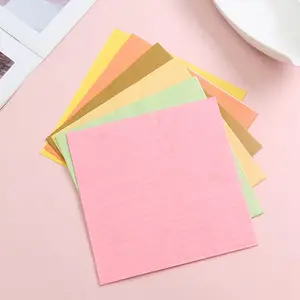 Printed Paper Napkin Wholesale Solid Color Printed Paper Party Napkins Eco Friendly Biodegradable Colorful Paper Napkins