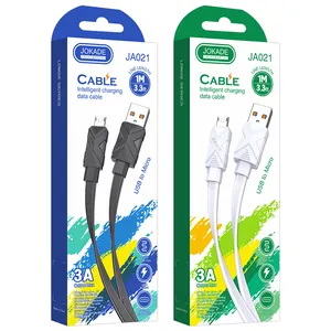 JOKADE热卖1m USB电缆3A聚氯乙烯充电数据线微型USB充电电缆