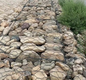 Caisse <span class=keywords><strong>gabion</strong></span> Chuangdi en treillis soudé galvanisé à chaud - 2m x 1m x 1m - Cage en pierre pour mur de soutènement - Product Image 4