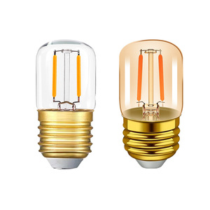 T28 12-24VDC 1W <span class=keywords><strong>LED</strong></span> değiştirme E27 ışık 2200K sıcak sarı ampul