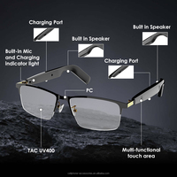 Sans fil pour Bluetooth Smart Audio Lunettes pour Hommes Femmes Open Ear Speaker Voice Assistant Navigation Music Call for Plastic