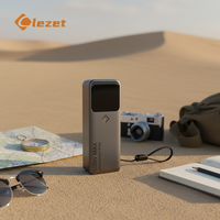Batterie externe Lezet 100W 20000mAh avec 4 batteries, charge rapide PD, double Type-C, écran LED, conforme aux normes aériennes, portable pour ordinateur portable et voyage