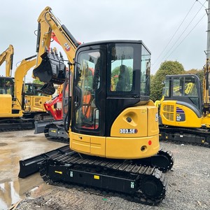 Excavatrice sur chenilles Cat 303.5ECR d'occasion en bon état, facile à utiliser, avec conduites hydrauliques et accessoires personnalisés gratuits - Product Image 1