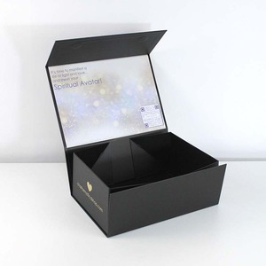 Logo Magnet Rigid <b>Box</b> Packing Ready to Ship Personal <b>Large</b> Black Luxury Paper <b>Box</b> With Magnetic Closure Gift <b>Box</b> - Product Image 6