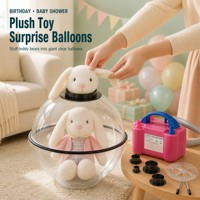 Mesin Pengisi Balon Elektrik Transparan untuk Mainan Boneka, Bunga, Dekorasi Pesta Pernikahan, Grosir