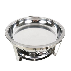 Stainless Steel Buffet Food Warmer for Restaurant and Hotel Kitchen Equipment Circular Chafing <strong>Dish</strong> - Product Image 4