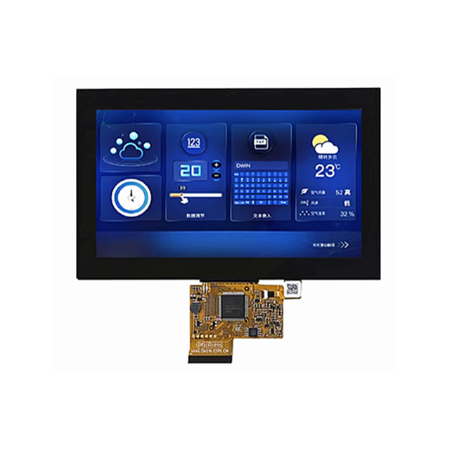 DMG10600F070_01W 7 Inch COF Structure 1024*600 Resolution Capacitive Touch Screen Optional TP Appearance of Black White
