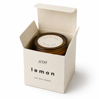 Boîtes en papier noir de luxe personnalisées de haute qualité avec logo pour bougies, emballage cadeau OEM avec estampage à chaud doré, boîte à parfum
