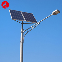 Lampadaires solaires LED avec poteau, garantie complète de 3 ans, IP65, 60W, 80W, 100W, 150W