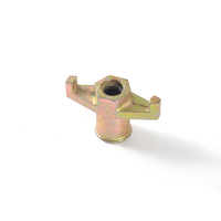 Écrou combiné forgé pour coffrage et échafaudage avec écrou à oreilles pour système de tirant