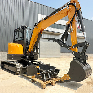 Livraison Gratuite JIAHE Mini-Excavatrice 3,5 Tonnes Prix Usine Haute Qualité Cabine Fermée Moteur EPA PLC - Product Image 1