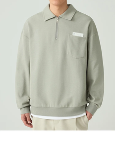 Felpa Personalizzata all'Ingrosso 2026, Qualità Premium, Maniche Corte, Design Personalizzato Gratuito, Autunno, 100% Cotone, Lavorazione a Maglia, Stampa Digitale per Uomo - Product Image 6