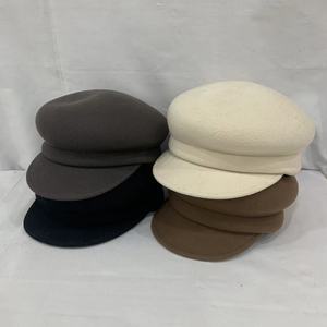 Gran oferta señoras invierno 100% <span class=keywords><strong>lana</strong></span> <span class=keywords><strong>de</strong></span> ala ancha sombreros <span class=keywords><strong>de</strong></span> visera sólida sombreros Fedora sombreros <span class=keywords><strong>de</strong></span> fieltro - Product Image 2