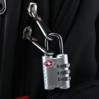 Serrure à combinaison TSA pour bagages de sport, valise à roulettes, petit cadenas à fermeture éclair en alliage de zinc TSA301