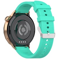 18mm Breite Silber Metalls chnalle Sport Armband Ersatz armband für OPPO Uhr X2 Mini Solid Color Silikon Uhren armband