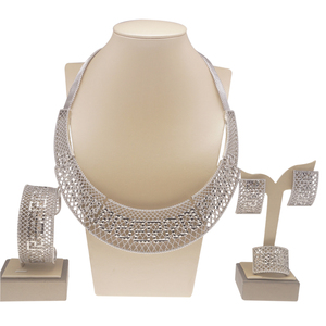 Yulaili Bán Chạy Bộ Trang Sức Mạ Vàng Châu Phi Bộ Trang Sức Vòng Cổ Tinh Tế Thiết Kế Độc Đáo Dubai 24K - Product Image 6