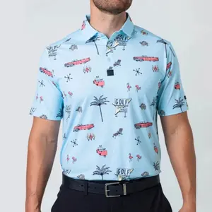 Мужская спортивная рубашка-поло из хлопка и полиэстера, 240 г