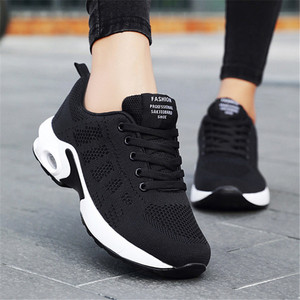 Chaussures de course athlétiques décontractées pour femmes, tendance été, baskets rembourrées pour le fitness avec semelle intérieure respirante et semelle extérieure en PVC pour l'automne - Product Image 4
