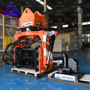 Escavatore 20-30Ton che inclina Vibro martello battipalo idraulico per lavori di costruzione e fondazione - Product Image 2