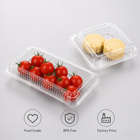 Conteneur à sushi à emporter personnalisé, boîte d'emballage rectangulaire en plastique pour sashimi, qualité alimentaire, échantillon gratuit, directement de l'usine