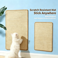 Grand tapis à gratter mural de luxe en sisal pour chat, résistant aux rayures et à l'usure, protection de canapé anti-chute, pour affûter les griffes de chaton