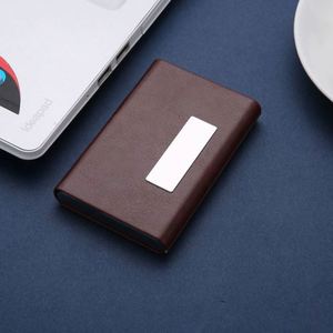 <b>Personalized</b> Business Gift Set PU Leather Engraved Card Holder Pen <b>Keychain</b> for Men-Corporate Branding Available Digital - Product Image 3