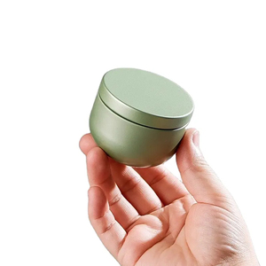 Mini boîte ronde créative en fer blanc scellée pour emballage de thé boîte de parfum à la menthe en métal plaqué noir pour bonbons biscuits au chocolat - Product Image 6
