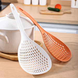 Kitchen Colander Spoon Long Handle <b>Strainer</b> Heat Resistant For <b>Pasta</b> Noodles Rice Cooking utensil - Product Image 1