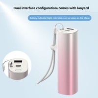 Calentador de Manos de Aleación de Aluminio de 5000 mAh, Banco de Energía Portátil de Iones de Litio de 10 W con Carga Rápida USB Compacta y Personalizada, con Pantalla LED
