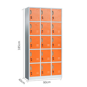 <span class=keywords><strong>Bureau</strong></span> à domicile moderne personnalisé <span class=keywords><strong>Casier</strong></span> en acier à 15 portes pour le <span class=keywords><strong>courrier</strong></span> Armoire-penderie en métal de haute qualité <span class=keywords><strong>Casier</strong></span> de rangement pour meubles avec serrure à clé - Product Image 2