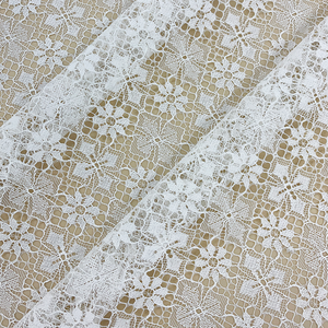 Wholesale Floral Pattern Non-<strong>Stretch</strong> Jacquard Guipure Mesh <strong>Lace</strong> Mesh <strong>Fabric</strong> for Bridal Wedding Dress in <strong>Stock</strong> - Product Image 3